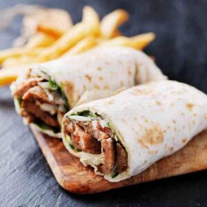 Lamb Seekh Kebab Wrap